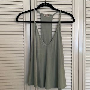 Mint racer tank
